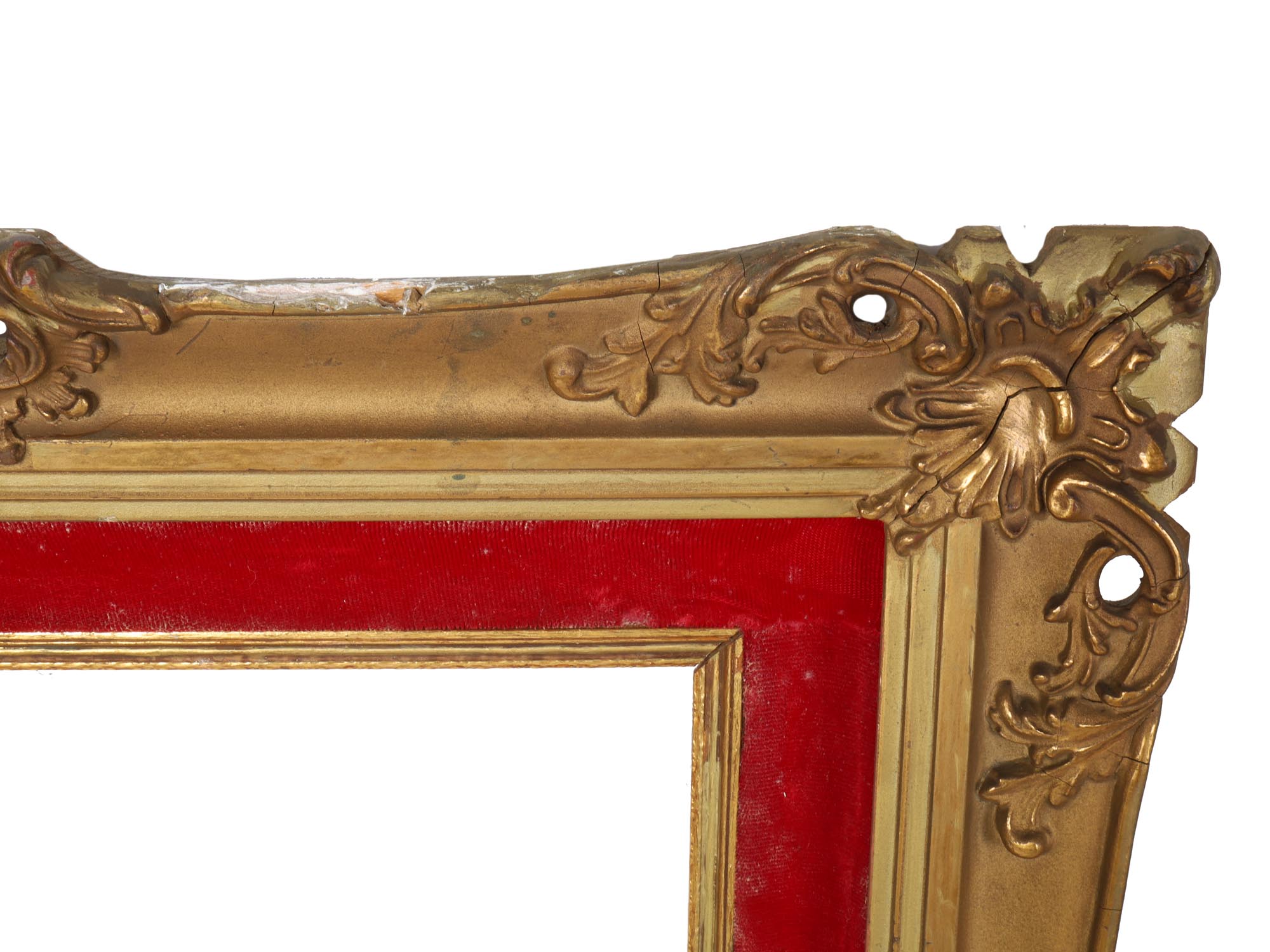 VINTAGE GOLDEN CARVED FRAMES FOR WALL ART, 3 PCS PIC-2